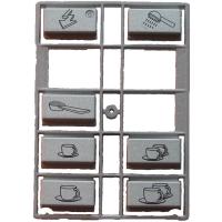 Tastenrechen Kaffee metall 611